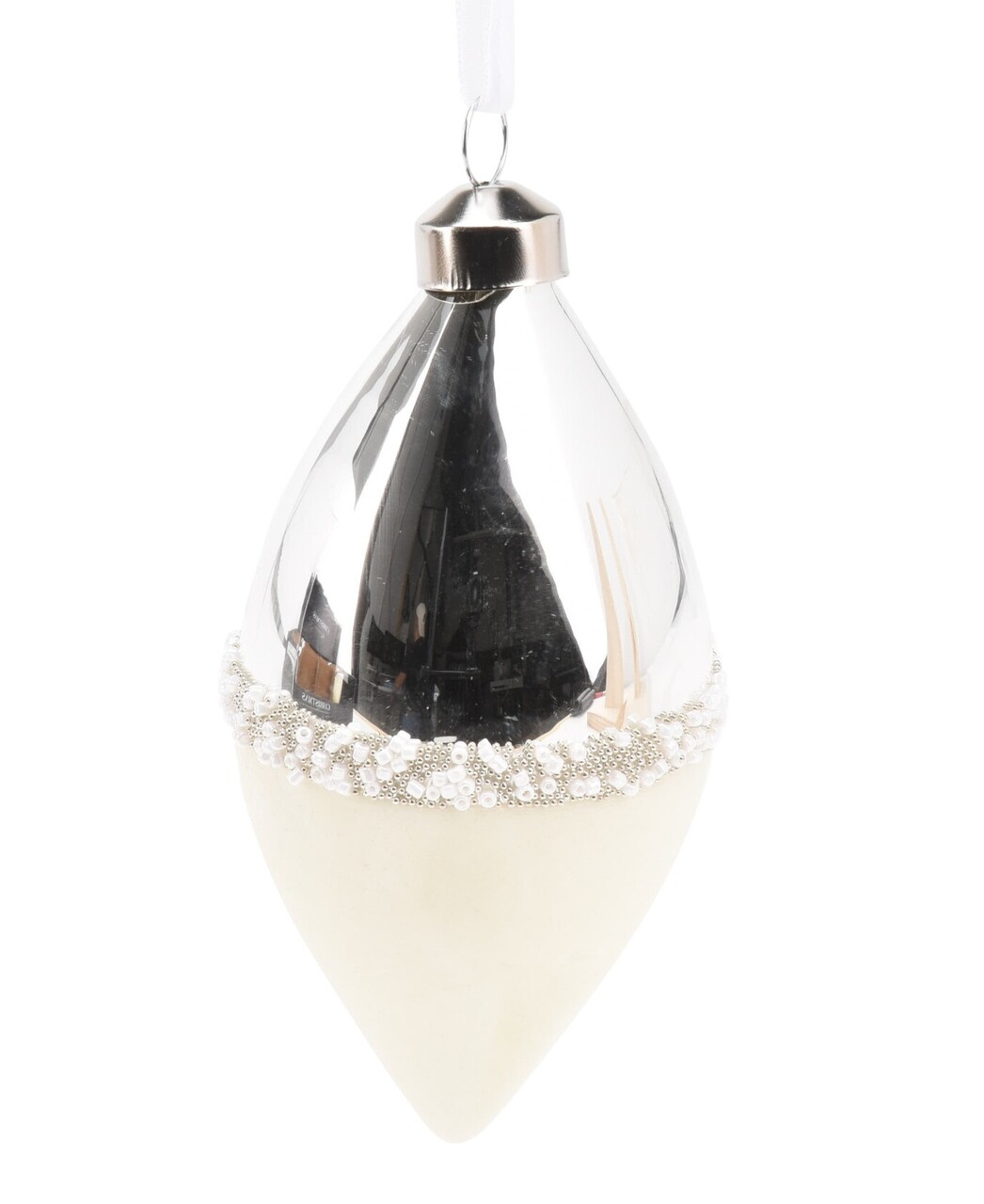 Glob Drop Shape v2, Excellent Houseware, 6.1x12.8 cm, sticla, argintiu - imagine 3